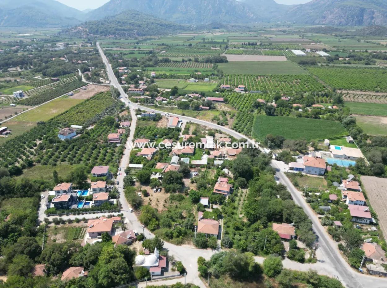 719M2 Land For Sale From Cesur Real Estate Güzelyurt Ortaca Sarıgerme Road Frontage