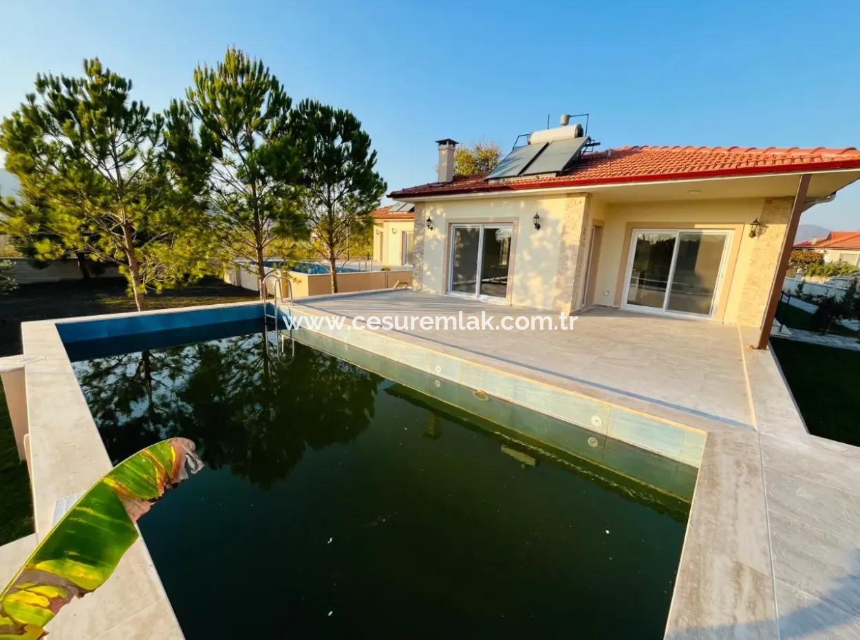 3 1 Single Storey Detached Villa With Pool In 750M2 Plot In Ortaca Akıncı