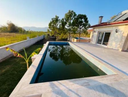 3 1 Single Storey Detached Villa With Pool In 750M2 Plot In Ortaca Akıncı