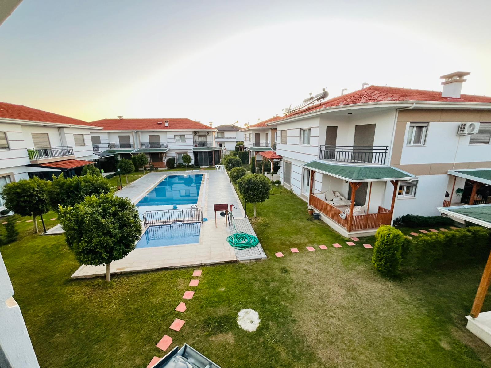 Dalaman Karaçalı'da Havuzlu Sitede Satılık 3+1 Villa REF.KODU:7116