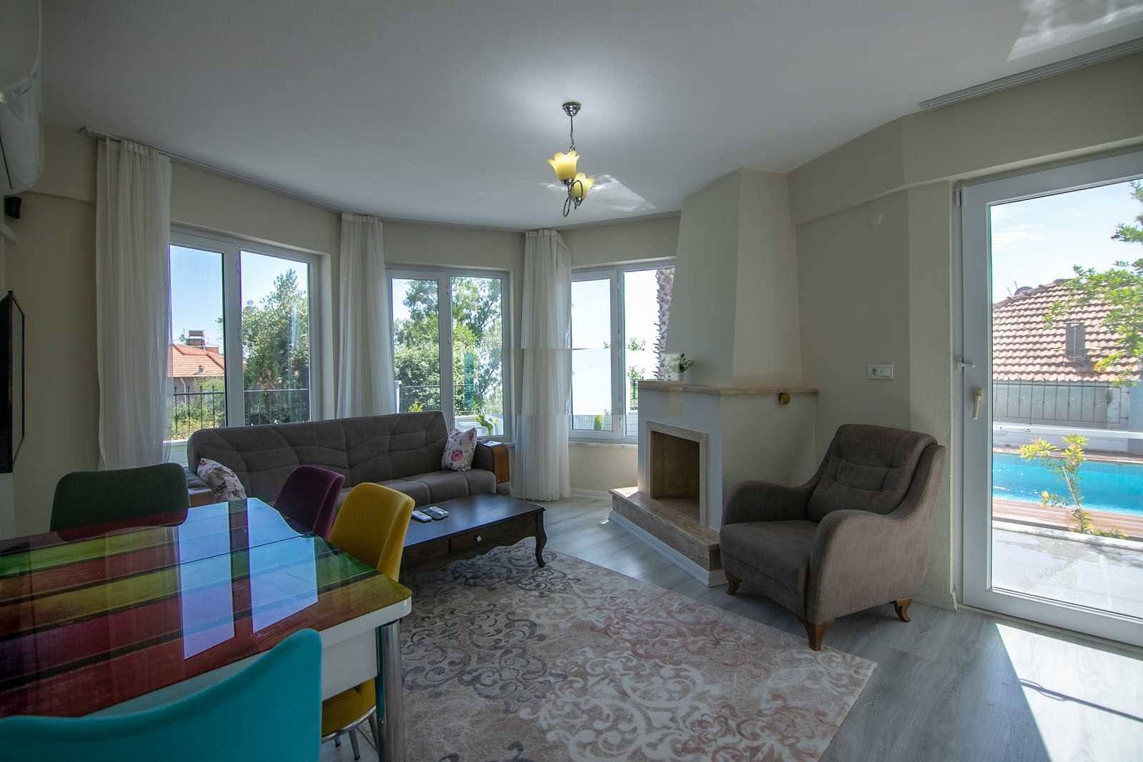 Dalaman Şerefler’de Müstakil Havuzlu 3+1 Deniz Manzaralı Villa