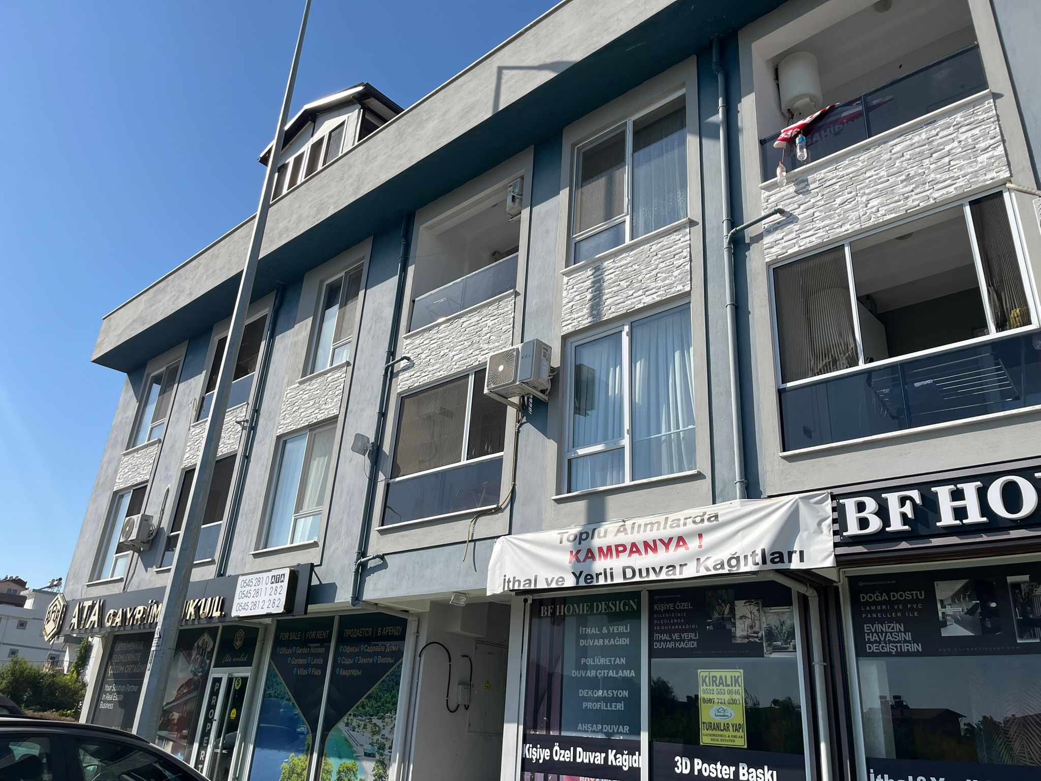 KAPALI MUTFAK Çok Geniş İster Eşyalı İster Boş Satılık Daire