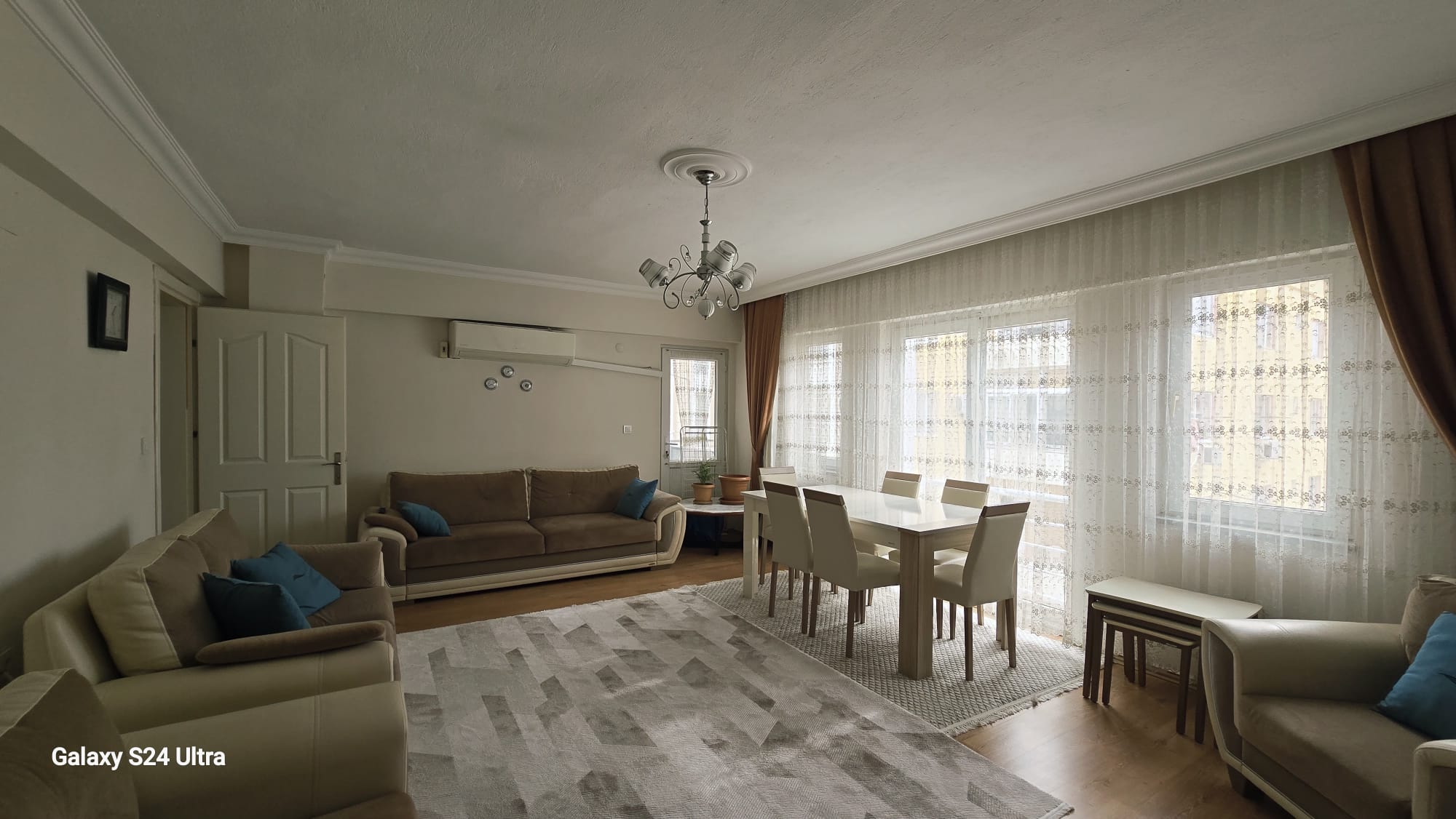 Dalaman Merkezde 105 m² Güney Cepheli,Ara Kat Eşyalı 2+1 Satılık