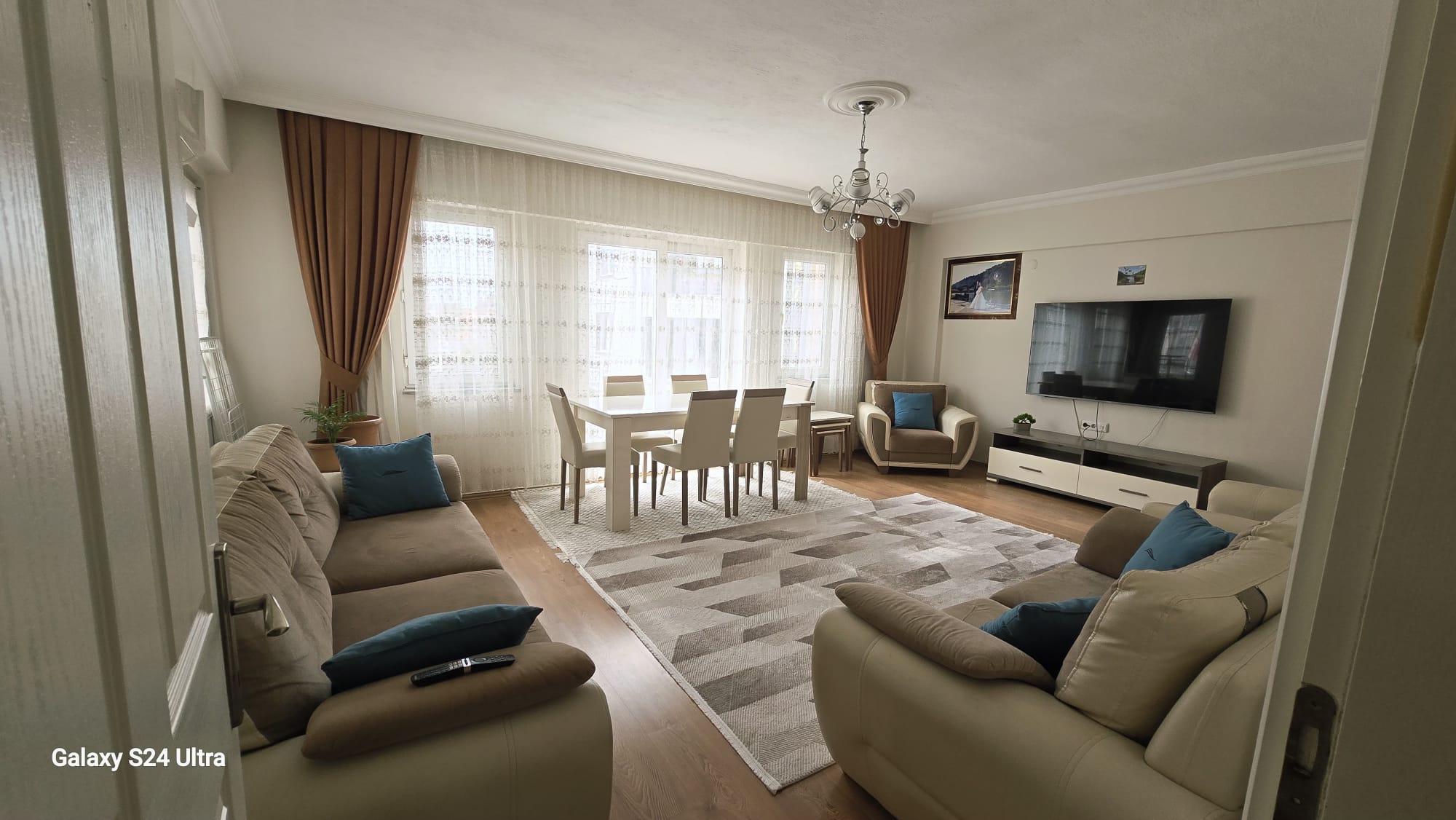 Dalaman Merkezde 105 m² Güney Cepheli,Ara Kat Eşyalı 2+1 Satılık