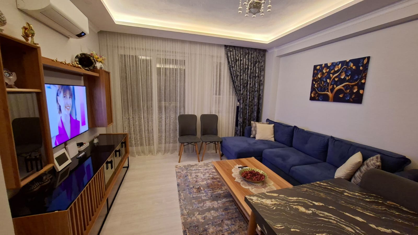 DALAMAN KARAÇALIDA MERKEZİ KONUMDA SATILIK 1+1 ARA KAT DAİRE